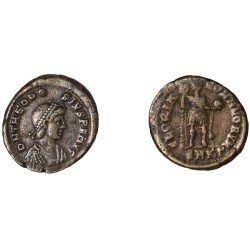 Moneda Imperio Romano Decargiro Teodosio I 393-395 d.C.