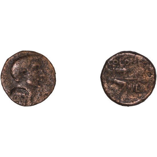 Moneda Imperio Romano Semis provincial Augusto 27 a.C. – 14 d.C. Moneda Imperio Romano Semis provincial Augusto 27 a.C. – 14 d.C.