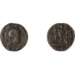 Moneda Imperio Romano Maiorina Teodosio I 383-386 d.C.