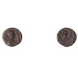 Moneda Imperio Romano ¼ de maiorina Aelia Flaccilla 383 d.C.
