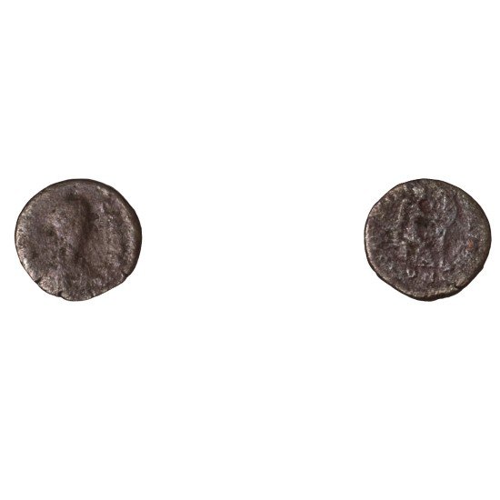 Moneda Imperio Romano ¼ de maiorina Aelia Flaccilla 383 d.C. Moneda Imperio Romano ¼ de maiorina Aelia Flaccilla 383 d.C.
