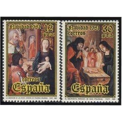España Spain 2633/34 1981 Navidad MNH España Spain 2633/34 1981 Navidad MNH