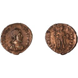 Moneda Imperio Romano Decargiro Teodosio I 393-395 d.C.