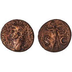 Moneda Imperio Romano As Claudio I 41-42 d.C.