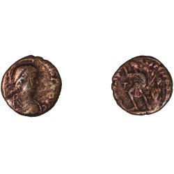 Moneda Imperio Romano Maiorina imitativa Graciano 379 d.C. Moneda Imperio Romano Maiorina imitativa Graciano 379 d.C.