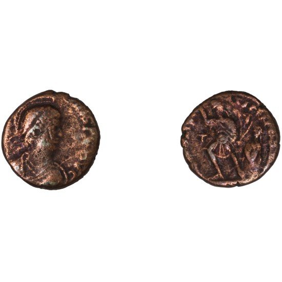 Moneda Imperio Romano Maiorina imitativa Graciano 379 d.C. Moneda Imperio Romano Maiorina imitativa Graciano 379 d.C.