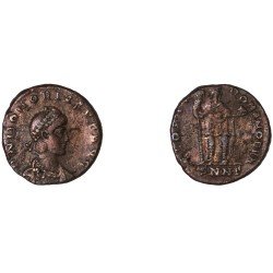 Moneda Imperio Romano Decargiro Honorio 393-395 d.C.