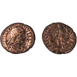 Moneda Imperio Romano Maiorina Magno Máximo 383-386 d.C.