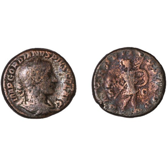 Moneda Imperio Romano As Gordiano III 244 d.C. Moneda Imperio Romano As Gordiano III 244 d.C.