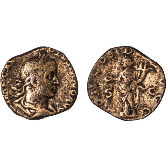 Moneda Imperio Romano Sestercio Volusiano 252 d.C.