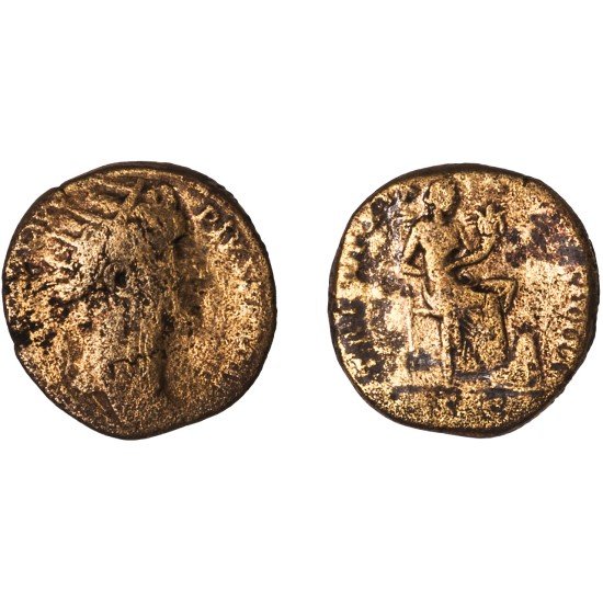 Moneda Imperio Romano Dupondio Antonino Pío 155-156 d.C. Moneda Imperio Romano Dupondio Antonino Pío 155-156 d.C.