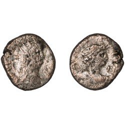 Moneda Imperio Romano Tetradracma Nerón 65-66 d.C.