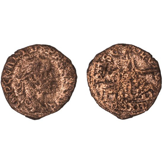 Moneda Imperio Romano Sestercio provincial Treboniano Galo 252-253 d.C. Moneda Imperio Romano Sestercio provincial Treboniano Galo 252-253 d.C.
