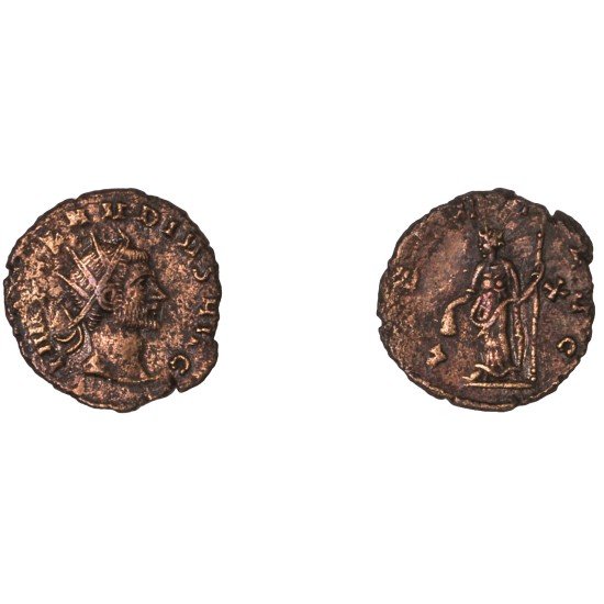 Moneda Imperio Romano Antoniniano Claudio II 269-270 d.C. Moneda Imperio Romano Antoniniano Claudio II 269-270 d.C.