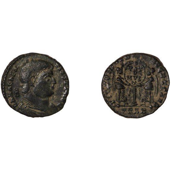 Moneda Imperio Romano Maiorina Magnencio 351-352 d.C. Moneda Imperio Romano Maiorina Magnencio 351-352 d.C.