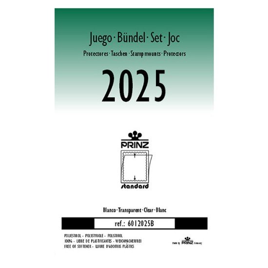 Juego protectores transparentes España 2025 Prinz 6012025B
