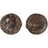 Moneda Imperio Romano As Caracalla después de 208 d.C.