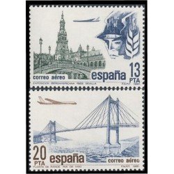 España Spain 2635/36 1981 Correo aéreo MNH España Spain 2635/36 1981 Correo aéreo MNH