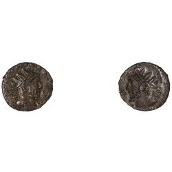 Moneda Imperio Romano Antoniniano Tétrico I después de 271 d.C. Moneda Imperio Romano Antoniniano Tétrico I después de 271 d.C.