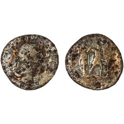 Moneda Imperio Romano Dupondio Trajano 116 d.C.