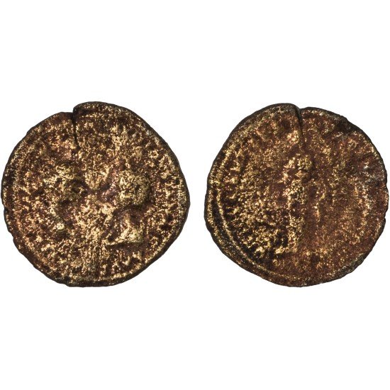Moneda Imperio Romano Pentassarion Elagábalo 220-221 d.C.