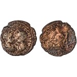 Moneda Imperio Romano Pentassarion Alejandro y Maesa 224-226 d.C.