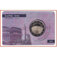 Croacia 2025 Cartera Of Coin Card Moneda 2€ conmemorativos Pula Arena