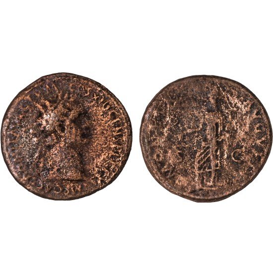 Moneda Imperio Romano As Domiciano 90-91 d.C. Moneda Imperio Romano As Domiciano 90-91 d.C.