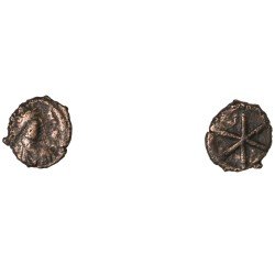 Moneda Imperio Romano Pentanummium Justino I 518-527 d.C.