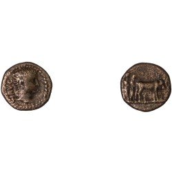 Moneda Imperio Romano Hemiassarion Tiberio 14-37 d.C. Moneda Imperio Romano Hemiassarion Tiberio 14-37 d.C.