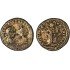 Moneda Imperio Romano Pentassarion Alejandro y Mamaea 224-226 d.C.