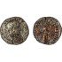 Moneda Imperio Romano Tetrassarion Maximino I 235-238 d.C.
