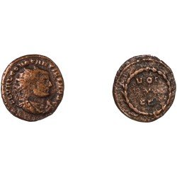 Moneda Imperio Romano Radiado post reforma Constancio I 303 d.C. Moneda Imperio Romano Radiado post reforma Constancio I 303 d.C.