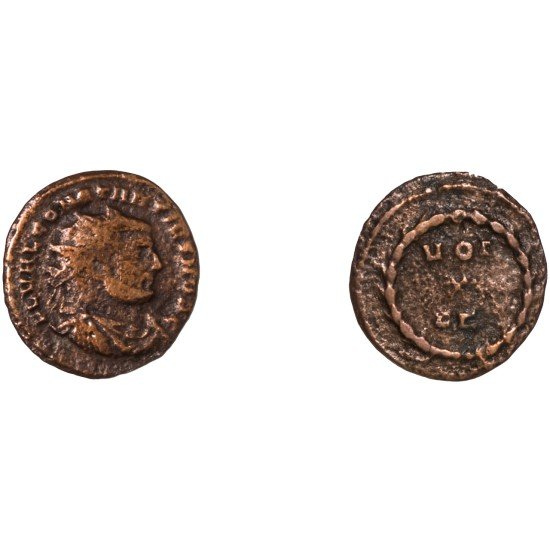 Moneda Imperio Romano Radiado post reforma Constancio I 303 d.C. Moneda Imperio Romano Radiado post reforma Constancio I 303 d.C.
