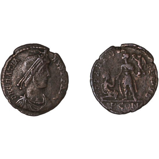 Moneda Imperio Romano Maiorina Graciano 379-383 d.C. Moneda Imperio Romano Maiorina Graciano 379-383 d.C.