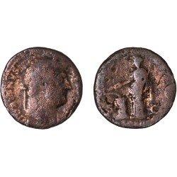 Moneda Imperio Romano As Adriano 126 d.C.