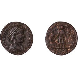 Moneda Imperio Romano Maiorina Teodosio I 379-383 d.C. Moneda Imperio Romano Maiorina Teodosio I 379-383 d.C.