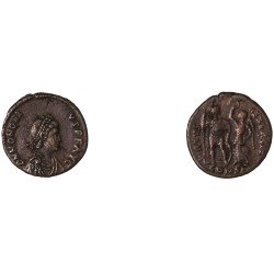 Moneda Imperio Romano Centenional Honorio 395-402 d.C.