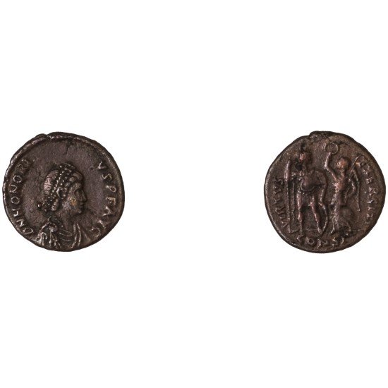 Moneda Imperio Romano Centenional Honorio 395-402 d.C. Moneda Imperio Romano Centenional Honorio 395-402 d.C.