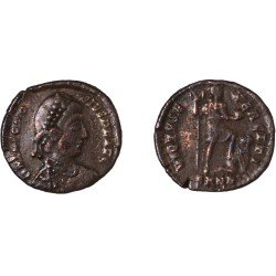 Moneda Imperio Romano Maiorina Teodosio I 387-392 d.C. Moneda Imperio Romano Maiorina Teodosio I 387-392 d.C.