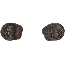 Moneda Imperio Romano ¼ de maiorina Constancio II 348-349 d.C. Moneda Imperio Romano ¼ de maiorina Constancio II 348-349 d.C.