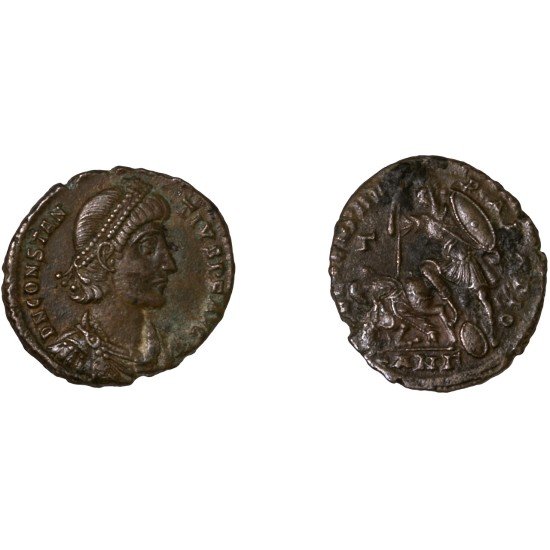 Moneda Imperio Romano Maiorina Constancio II 351-352 d.C. Moneda Imperio Romano Maiorina Constancio II 351-352 d.C.