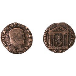 Moneda Imperio Romano Follis Majencio 307-308 d.C. Moneda Imperio Romano Follis Majencio 307-308 d.C.