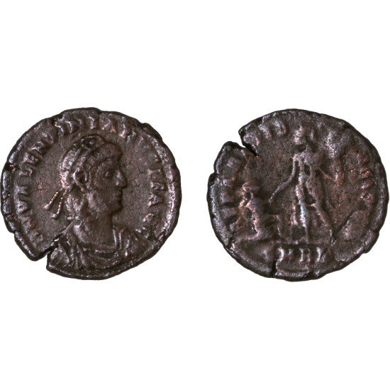 Moneda Imperio Romano Maiorina Valentiniano II 383-387 d.C. Moneda Imperio Romano Maiorina Valentiniano II 383-387 d.C.