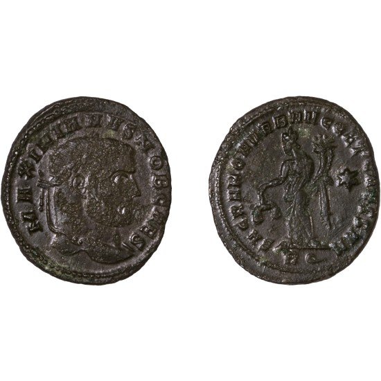 Moneda Imperio Romano Follis Galerio 302-303 d.C. Moneda Imperio Romano Follis Galerio 302-303 d.C.