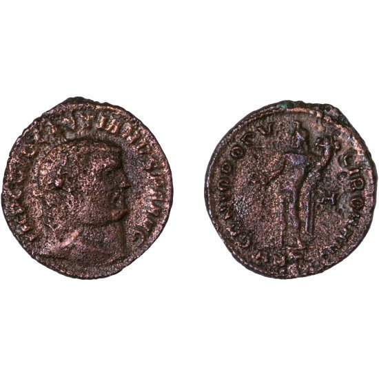 Moneda Imperio Romano Follis Diocleciano 299-300 d.C. Moneda Imperio Romano Follis Diocleciano 299-300 d.C.