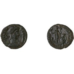 Moneda Imperio Romano ¼ de maiorina Constante 348-349 d.C. Moneda Imperio Romano ¼ de maiorina Constante 348-349 d.C.