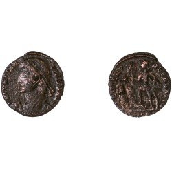 Moneda Imperio Romano ½ maiorina Constancio II 348-351 d.C. Moneda Imperio Romano ½ maiorina Constancio II 348-351 d.C.