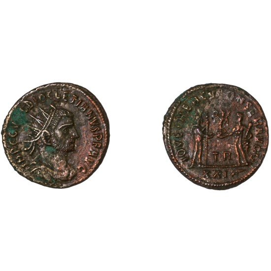 Moneda Imperio Romano Antoniniano Diocleciano 290-291 d.C. Moneda Imperio Romano Antoniniano Diocleciano 290-291 d.C.