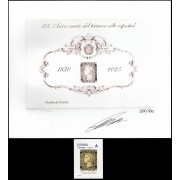 España Spain Grabado Anfil 2025 175 Aniversario del sello español Tirada 500 ejemplares numerados